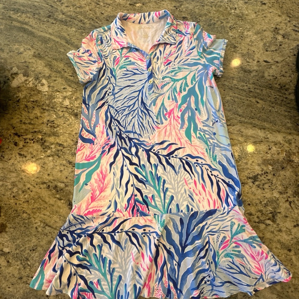 Lilly Pulitzer Girls Sadie Polo Dress XL